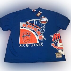 Men’s Mitchell & Ness Knicks 50th Anniversary Tshirt Sz lg